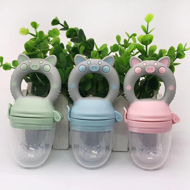 Baby Nipple Soother Fresh Food Silicone Baby Feeder Cups Kids Fruit Feeding Nipple Bottles Safe Supplies Nipple Teat Cup