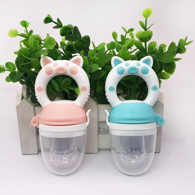 Baby Nipple Soother Fresh Food Silicone Baby Feeder Cups Kids Fruit Feeding Nipple Bottles Safe Supplies Nipple Teat Cup