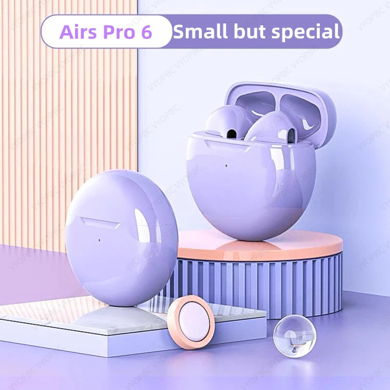 NEW Original Air Pro 6 TWS Wireless Headphones Fone Bluetooth Earphones Mic Pods In Ear Earbuds Earbuds sport Headset For Xiaomi