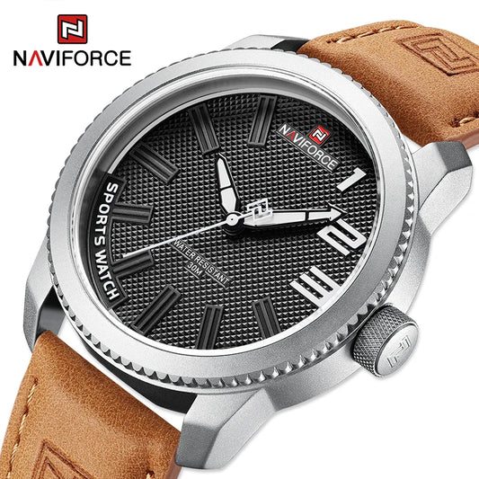 Original NAVIFORCE Watch For Men 2022 New Quartz Sport Waterproof Clock Fashion Luxury High Quality Male Leather Wrist watch